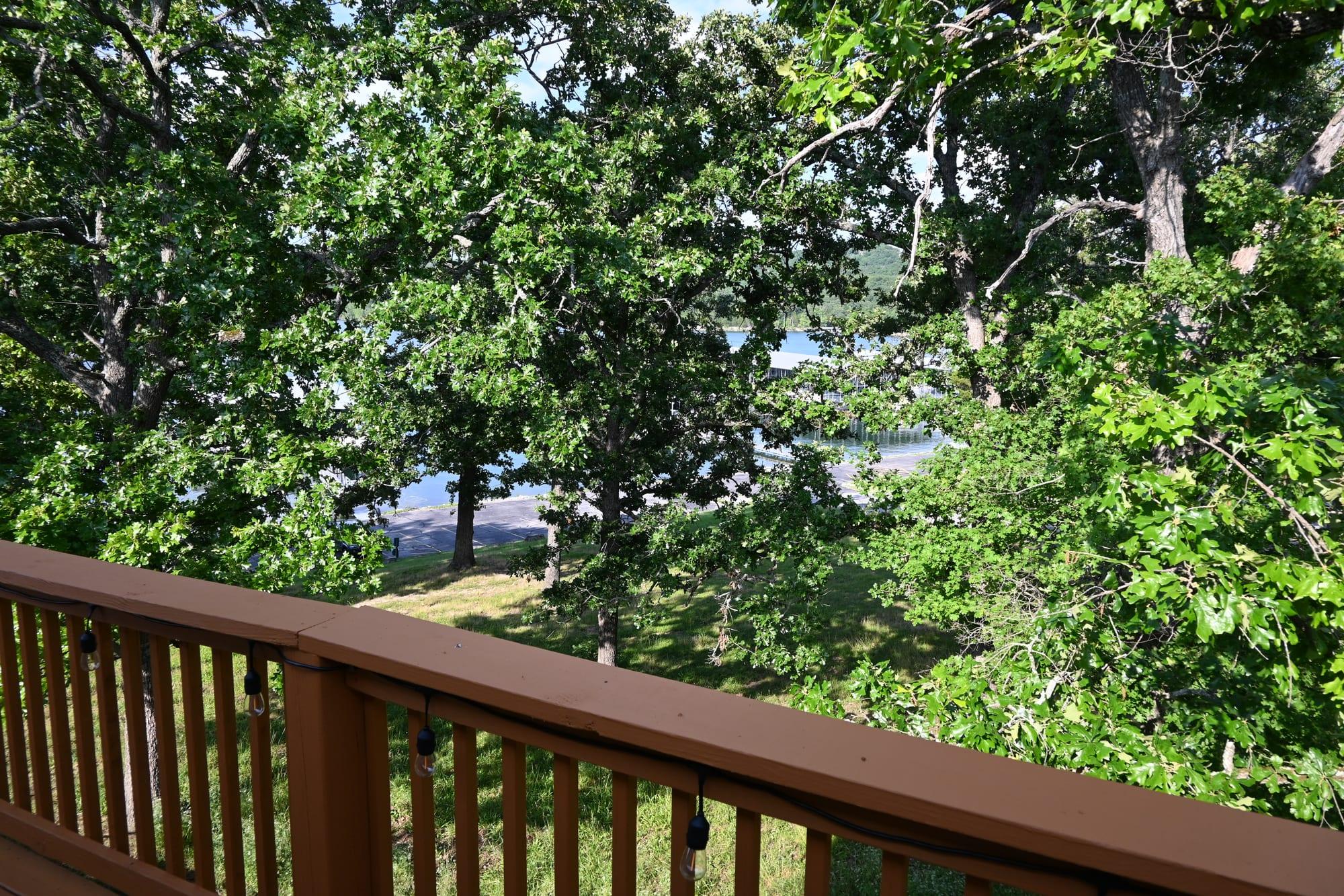 View of Table Rock Lake and the marina from the Suite 2 deck